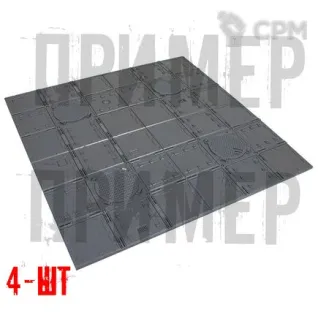 Описание картинки Террейн Zone Mortalis: Floor Tile Set (4шт) от WebWay по цене 5 940руб | Свободный Рынок Миниатюр - СРМ