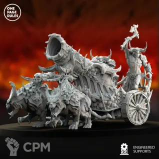 Описание картинки Cannon Chariot (One Page Rules) от Орки с наГорки по цене 500руб | Свободный Рынок Миниатюр - СРМ
