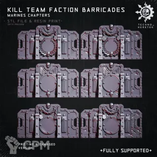 Описание картинки Space Marine Barricade от AxeL's Forge по цене 100руб | Свободный Рынок Миниатюр - СРМ
