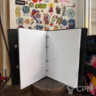 Описание картинки Тетрадь А5 из кожи "Братство Стали" Ежедневник, блокнот от Мастерская - 2D20 по цене 7 000руб | Свободный Рынок Миниатюр - СРМ