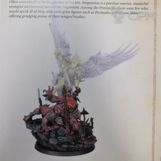 Описание картинки Sanguinius Primarch of the Blood Angels от Saudad по цене 2 500руб | Свободный Рынок Миниатюр - СРМ