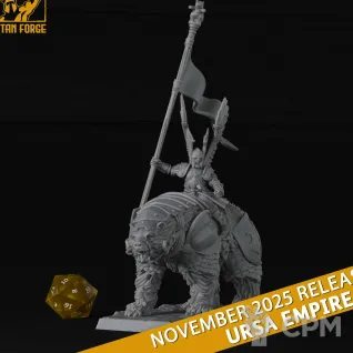 Описание картинки Ursa Empire Bear Cavalry от 3DPrintClub по цене 1 050руб | Свободный Рынок Миниатюр - СРМ