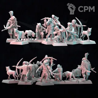 Описание картинки Cities of Sigmar - Empire Rangers от 3Д печать миниатюр по цене 2 533руб | Свободный Рынок Миниатюр - СРМ