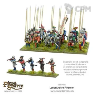 Описание картинки Warlord Pike &amp;Shotte Landsknechts Pikemen от Base 28 по цене 3 125руб | Свободный Рынок Миниатюр - СРМ