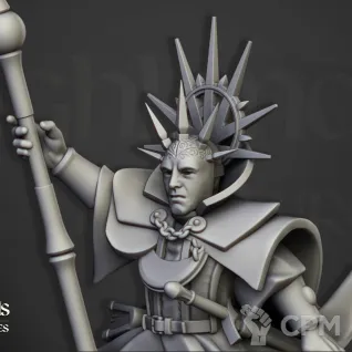 Описание картинки High Mage of Sunland on Pegasus от 3DPrintClub по цене 400руб | Свободный Рынок Миниатюр - СРМ